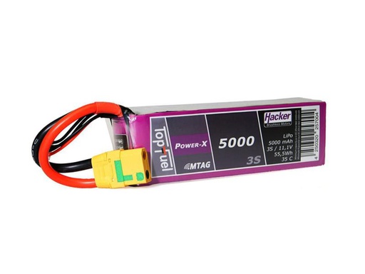 [90116002 1017094] Hacker RC-Akku LiPo 5000 mAh 11.1 V 35C Topfuel Power-X MTAG