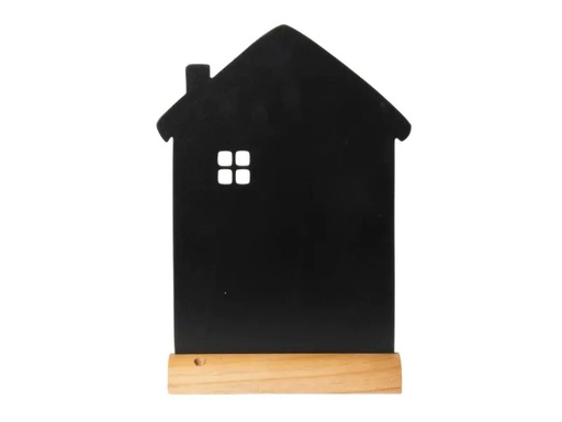 [90116085 734821] Securit Tischkreidetafel Silhouette Haus, Schwarz/Hellbraun