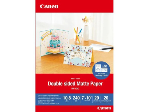[90116094 1039662] Canon Fotopapier MP-101D Double sided Matte 18x25 cm, 20 Blatt