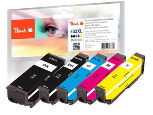 [90116564 1142582] Peach Tinte Epson No. 33XL BK, PBK, C, M, Y
