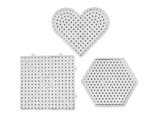 [90116765 738005] Creativ Company Bügelperlen Platten JUMBO Transparent