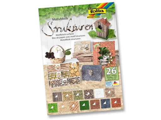 [90116828 375366] Folia Motivblock Strukturen Mehrfarbig