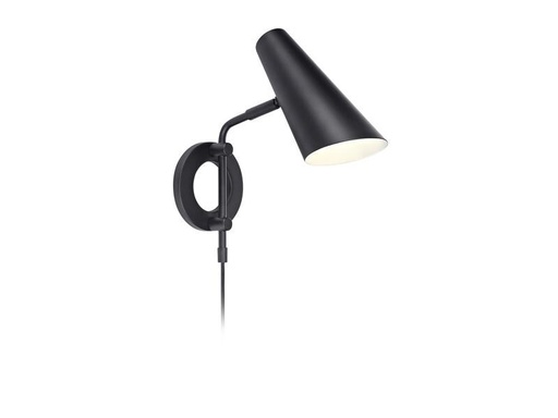 [90116830 1161892] Markslöjd Wandleuchte Cal 1L 1x E14, Schwarz
