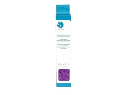 [90116831 405164] Silhouette Aufbügelfolie 30.5 cm x 90 cm Lavendel, glitzer