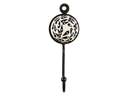 Tranquillo Wandhaken handbemalt Beige/Schwarz