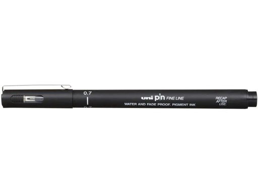 [90117009 779975] Uni Fineliner PIN 0.7 mm, Schwarz