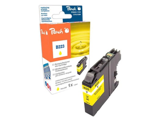 [90117010 1142475] Peach Tinte Brother LC-223 Yellow