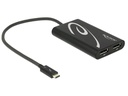 Delock Adapterkabel 2 x DP f Thunderbolt 3 - DisplayPort