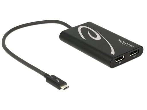 [90117126 596442] Delock Adapterkabel 2 x DP f Thunderbolt 3 - DisplayPort