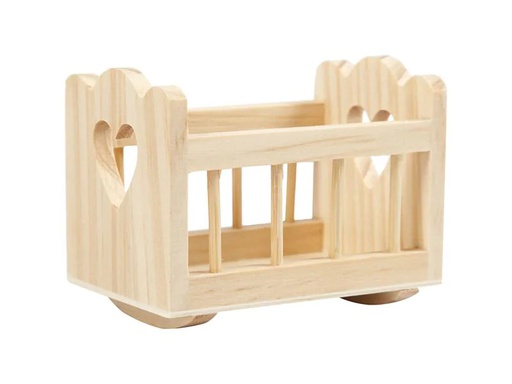 [90117296 1067027] Creativ Company Holzartikel Wiege 8 x 5.5 cm 1 Stück