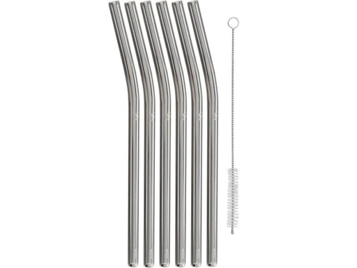 [90117417 1068175] WMF Strohhalm Baric 22 cm gebogen, 6 Stück, Transparent