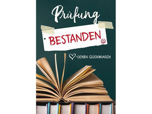 [90117632 1207094] Cart Glückwunschkarte Prüfung bestanden 12 x 17 cm