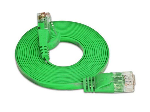 [90117687 314644] SLIM Slimpatchkabel RJ-45 - RJ-45, Cat 6, UTP, 0.75 m, Grün