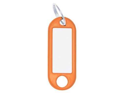 [90117763 1022686] WEDO Schlüsselanhänger 18 mm mit Ring, Orange, 100 Stück