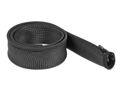 [90117779 1133391] Delock Kabelschlauch 1 m x 50 mm, mit Reissverschluss Schwarz