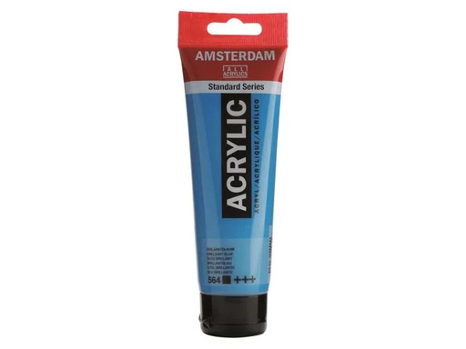 [90117894 995921] Amsterdam Acrylfarbe Standard 564 Brillantblau deckend, 120 ml