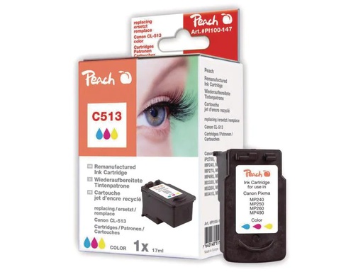 [90117937 206826] Peach Druckkopf Canon CL-513 C, M, Y