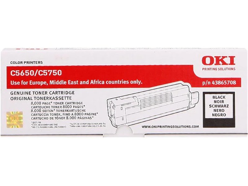 [90118033 64683] OKI Toner 43865708 Black