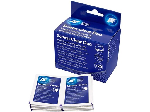 [90118171 6716] AF Reinigungsmaterial Bildschirmreiniger Screen-Clene-Duo je 20 Stück