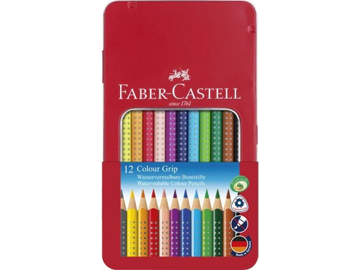 [90118293 142503] Faber-Castell Farbstifte COLOUR GRIP 12 Stück