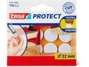 tesa Stuhlbeingleiter Protect Ø 22 mm 12 Stück, Weiss