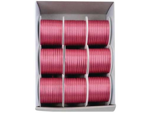 [90118507 641028] GOLDINA Satinband 3 mm x 10 m, Altrosa