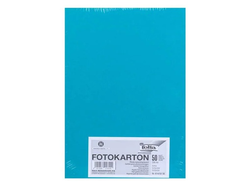 [90118714 1098833] Folia Fotokarton A4, 300 g/m², 50 Blatt, Türkis