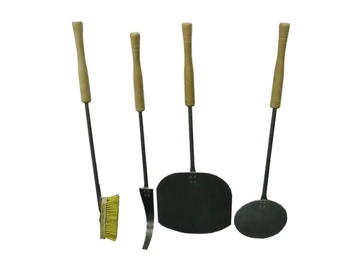 [90118815 1216190] BBQ Dragon Pizzaschaufel Set 4-teilig,  Silber