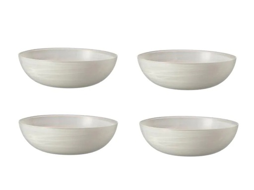 [90118965 558337] Leonardo Schale Albastro 28 cm, 4 Stück, Weiss