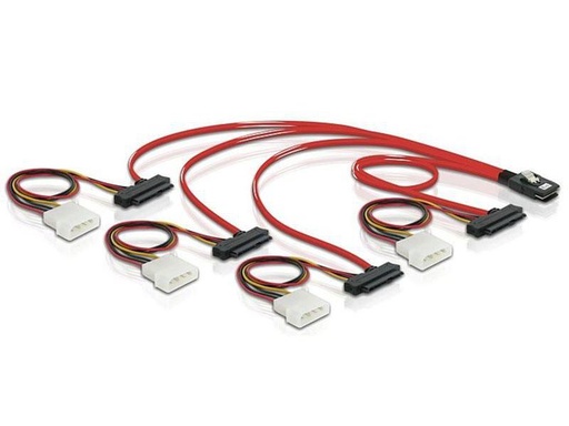 [90118970 98757] Delock SAS-Kabel SFF-8087 - 4x SFF-8482 50 cm