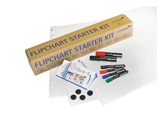 [90119020 917954] Legamaster Starterkit Zubehörset 20 Blatt Blanco, 3 Stück