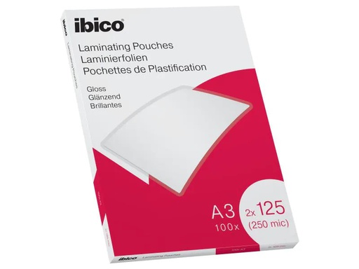 [90119106 992937] Ibico Laminierfolie A3, 125 µm, 100 Stück, Glänzend