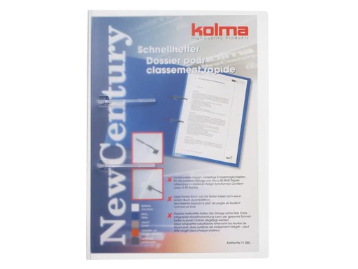 [90119113 1176883] Kolma Schnellhefter New Century A4 KolmaFlex Transparent