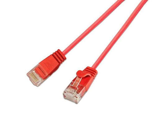 [90119143 353730] SLIM Slimpatchkabel RJ-45 - RJ-45, Cat 6, UTP, 3 m, Rot