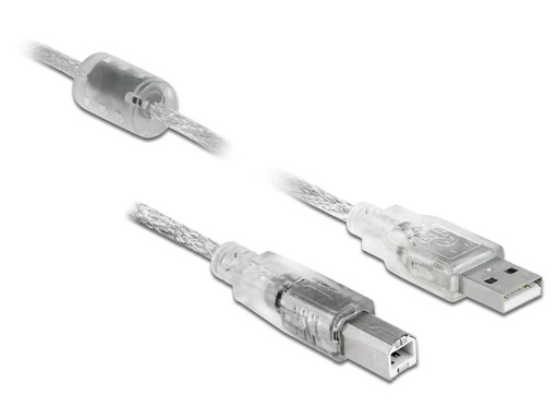 [90119168 1018172] Delock USB 2.0-Kabel mit Ferritkern USB A - USB B 3 m
