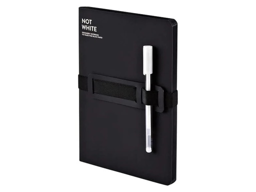 [90119186 1129338] Nuuna Notizbuch Not White L Light 22 x 16.5 cm, Blanko 2-teilig