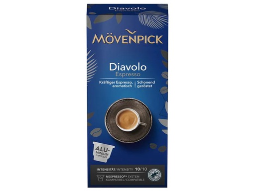 [90119222 919585] Mövenpick Kaffeekapseln Diavolo Espresso 10 Stück