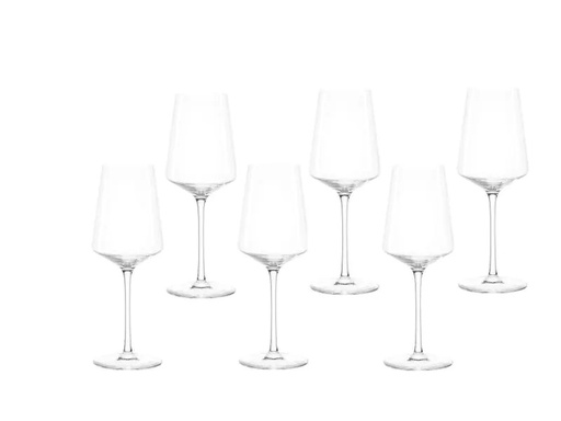 [90119275 552313] Leonardo Weissweinglas Puccini 400 ml, 6 Stück, Transparent