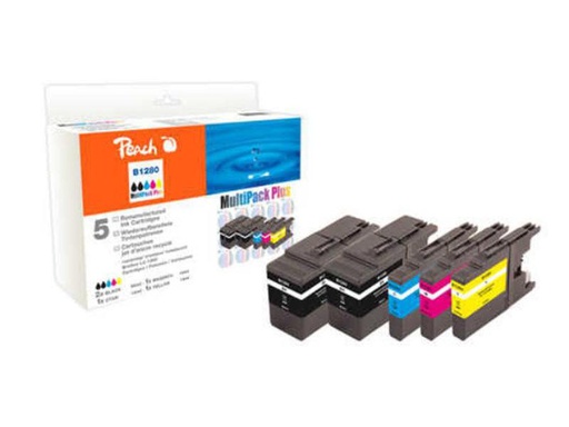 [90119354 846775] Peach Tinte Brother LC-1280 Combi Pack+