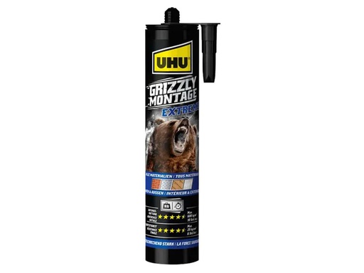 [90119387 1107962] UHU Montagekleber Grizzly Extra 435 g, Weiss