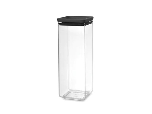 [90119402 904242] Brabantia Vorratsbehälter Tasty 2.5 l, Schwarz/Transparent