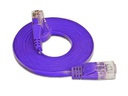 SLIM Slimpatchkabel RJ-45 - RJ-45, Cat 6, UTP, 5 m, Violett