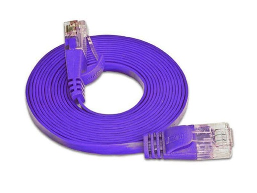 [90119748 314719] SLIM Slimpatchkabel RJ-45 - RJ-45, Cat 6, UTP, 5 m, Violett