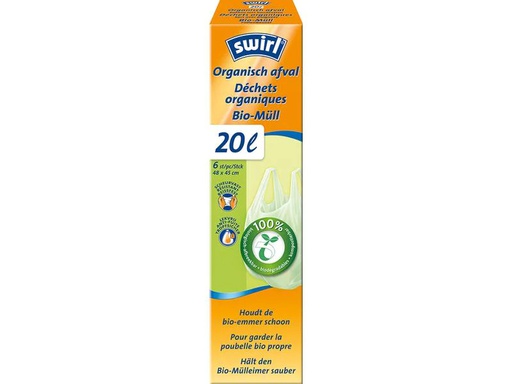 [90001178 302468] Swirl Grüngut-Müllbeutel 20 l, 6 Stück