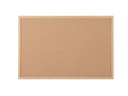 Bi-Office Pinnwand 90 cm x 60 cm, Braun