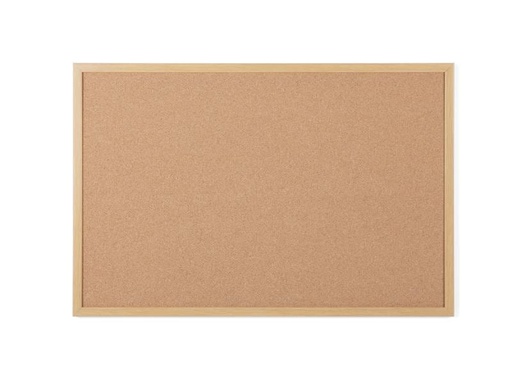 [90120231 266934] Bi-Office Pinnwand 90 cm x 60 cm, Braun