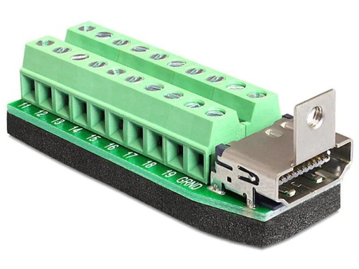[90120256 423177] Delock Adapter HDMI f 22 Pin Terminalblock