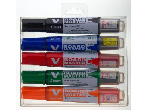 [90120316 927606] Pilot Whiteboard-Marker 5-er Set, Rundspitze