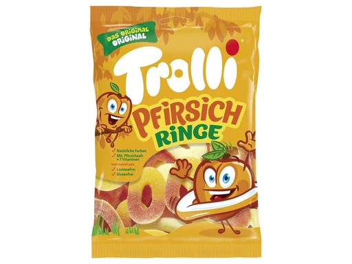 [90120353 1136425] Trolli Gummibonbons Pfirsichringe 200 g