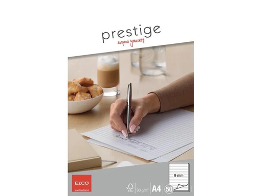 [90120514 868332] ELCO Notizblock Prestige A4 Liniert, 50 Blatt